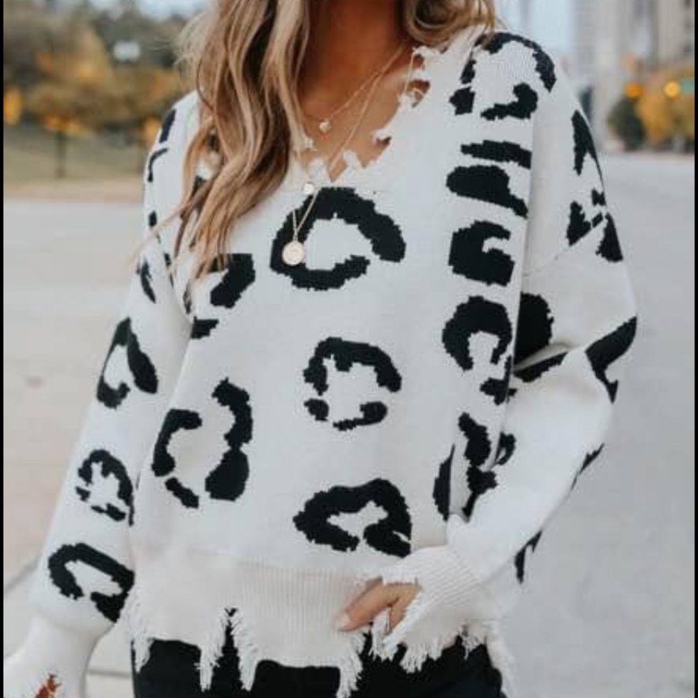 Magnolia Boutique leopard sweater